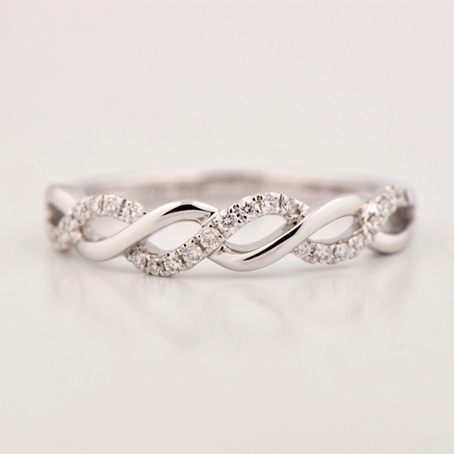 14k White Gold Diamond Ring - Porcello Jewelers