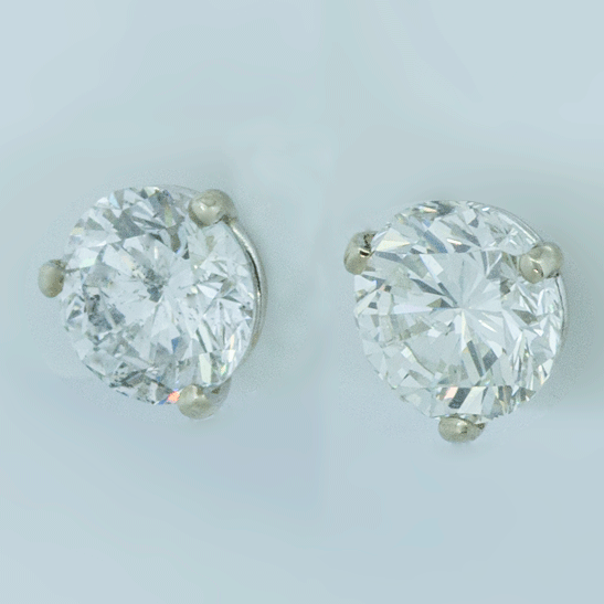 Diamond Stud Earrings 2.35 TCW - Porcello Jewelers