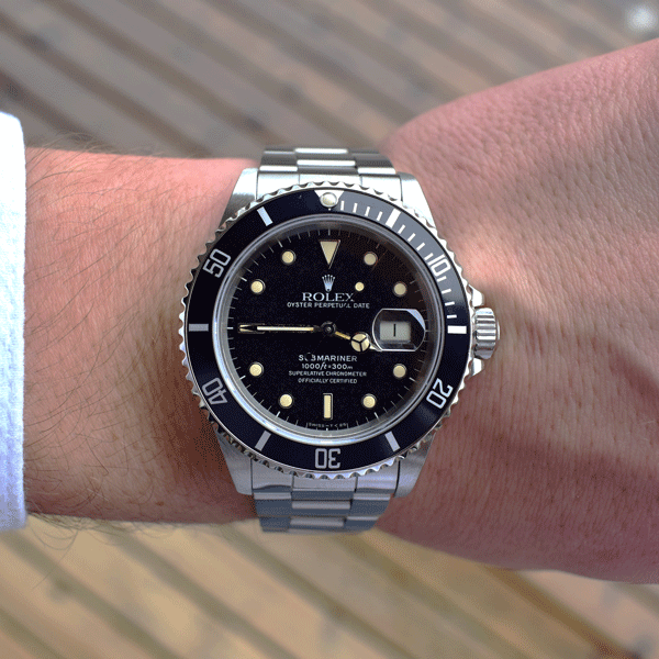 Rolex Submariner 16800 Date - 40mm Mens Watch - Black Dial - Serviced - 1986