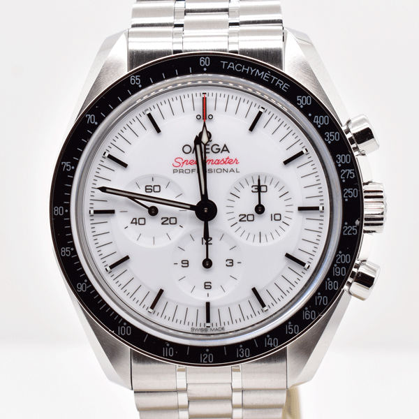 Omega Speedmaster Professional Moonwatch White Dial Porcello Jewelers